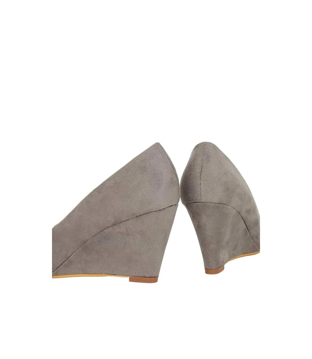 Dorothy Perkins Grey Duke Wedge Court Shoes for Women