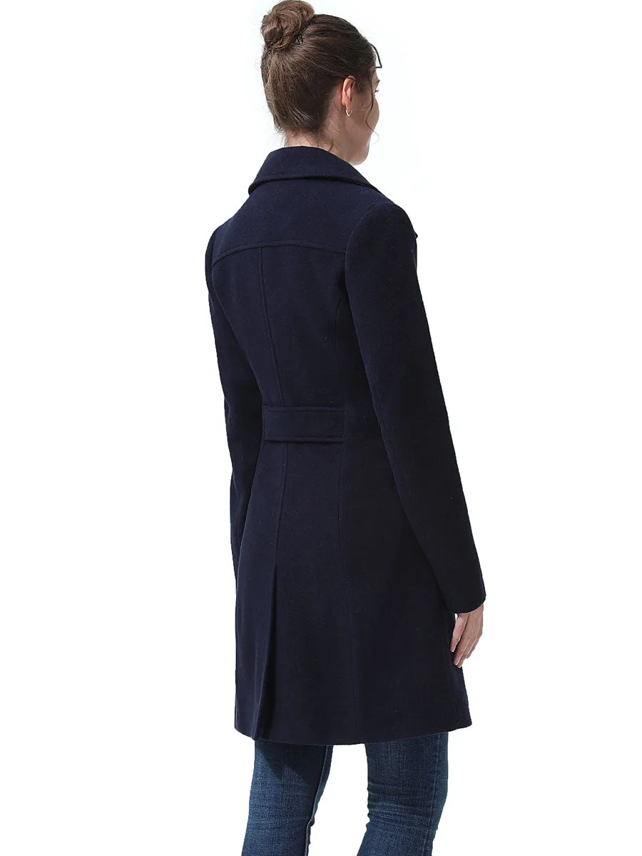 Wool Walking Coat for Women - BGSD Kim